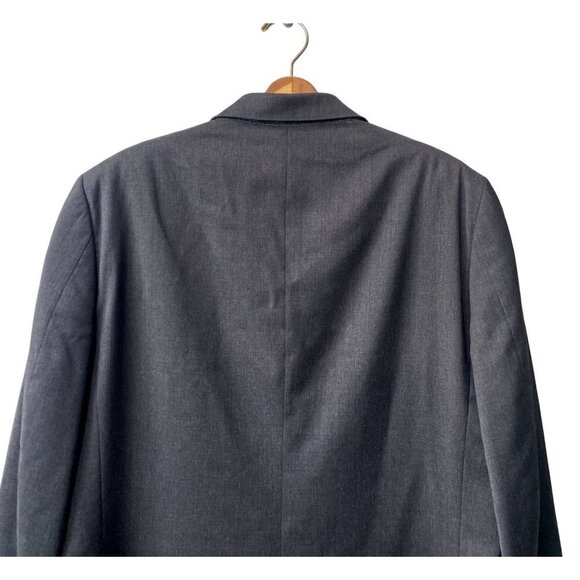 Banana Republic Mens 42R 100% Wool Three Button Gray Sport Coat Jacket - Picture 5 of 12